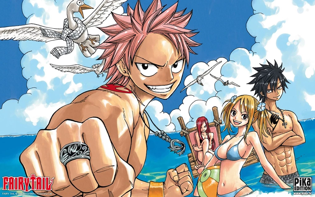Fairy Tail Characters At The Beach 1280x800 HD 16/10 ...