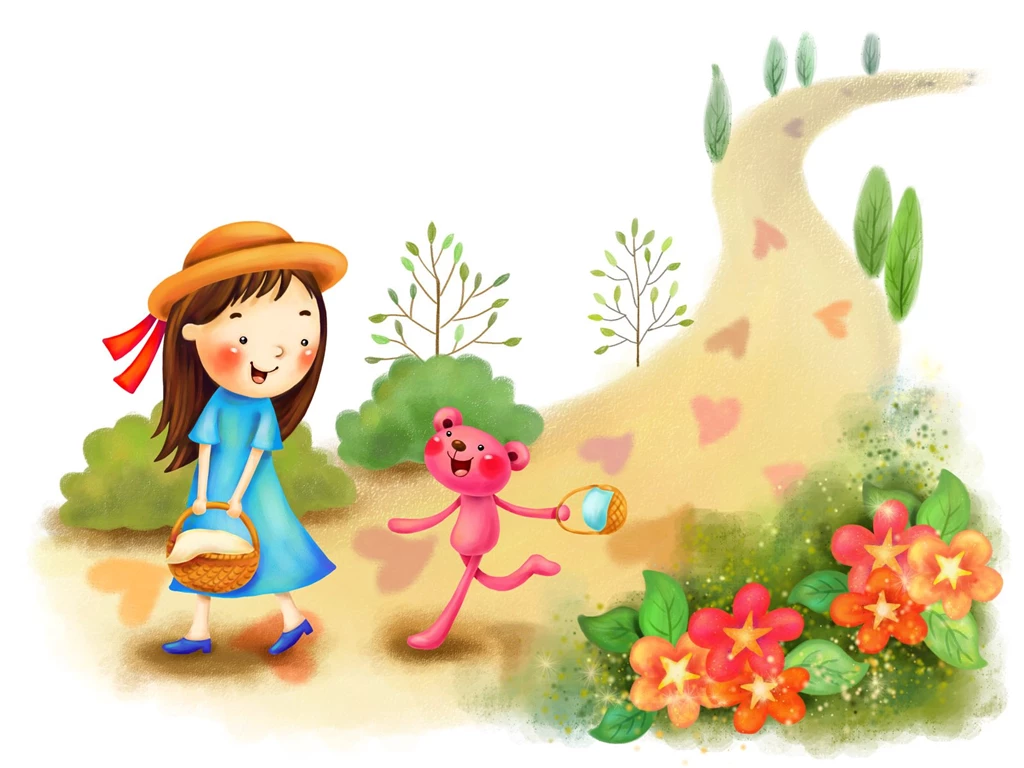 Download Cute Cartoon South Korea Wallpapers 1600x1200