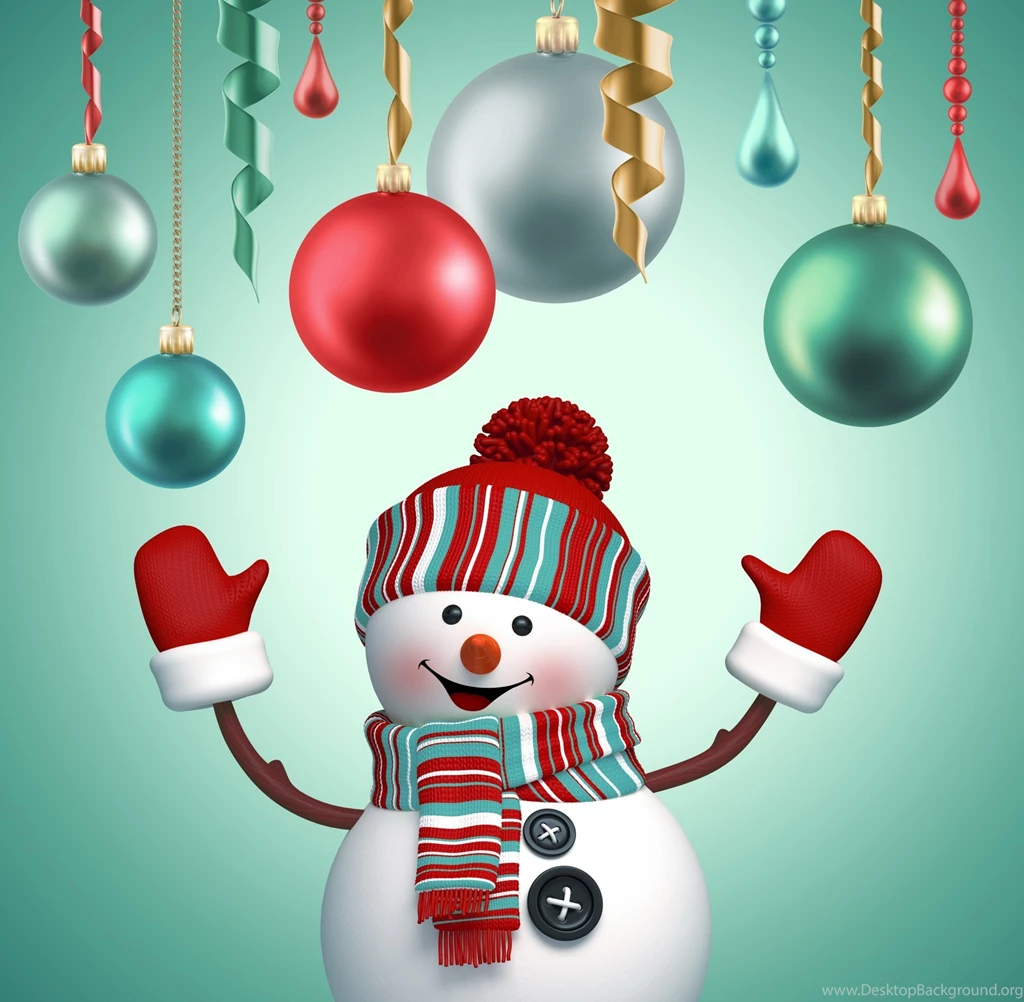 Snowman 3d Cute Merry Christmas New Year Decoration Snowman New ...