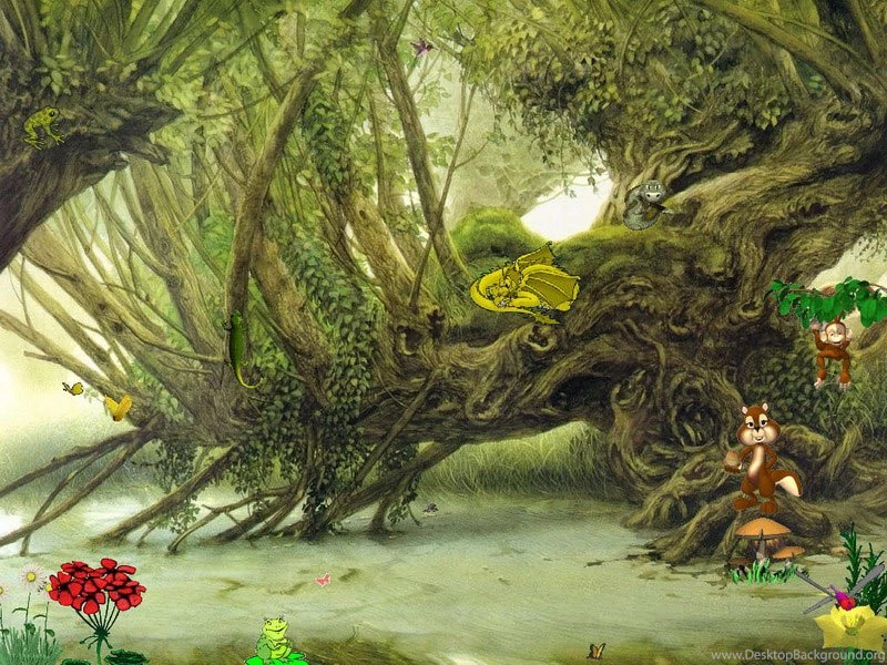 7art Mysterious Forest Screen Saver: Dissolve In The Forest Jungle!