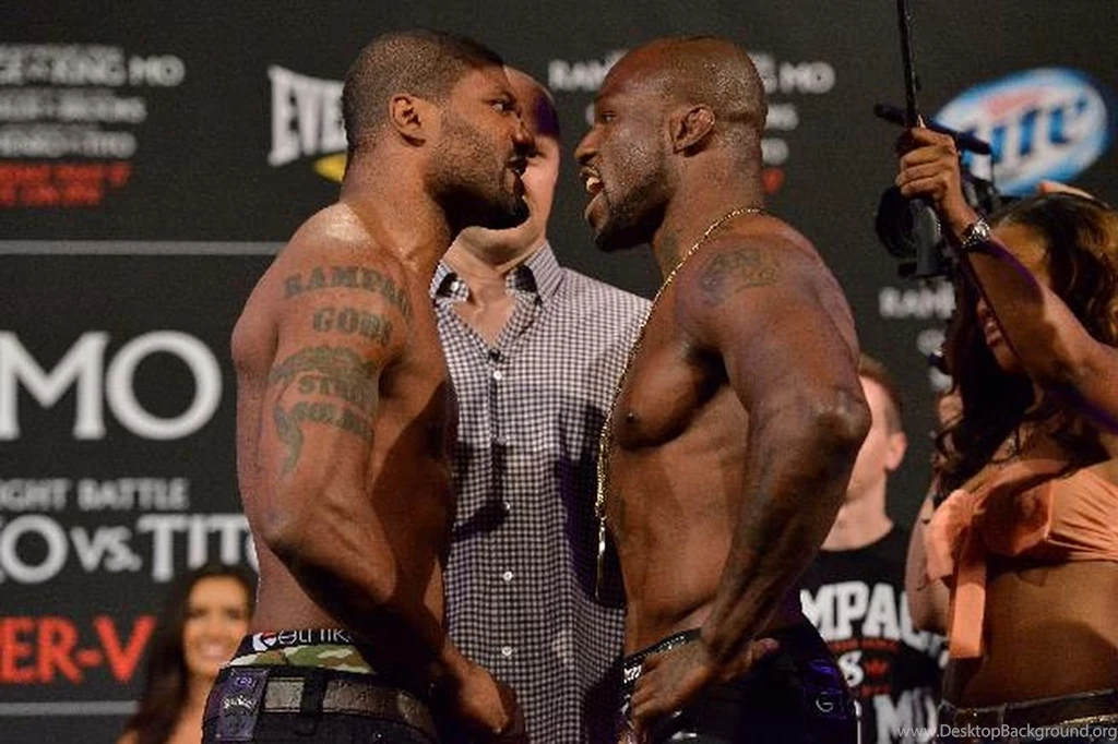 Rampage Jackson Vs. King Mo Staredown Pic From Bellator 120 Weigh ...