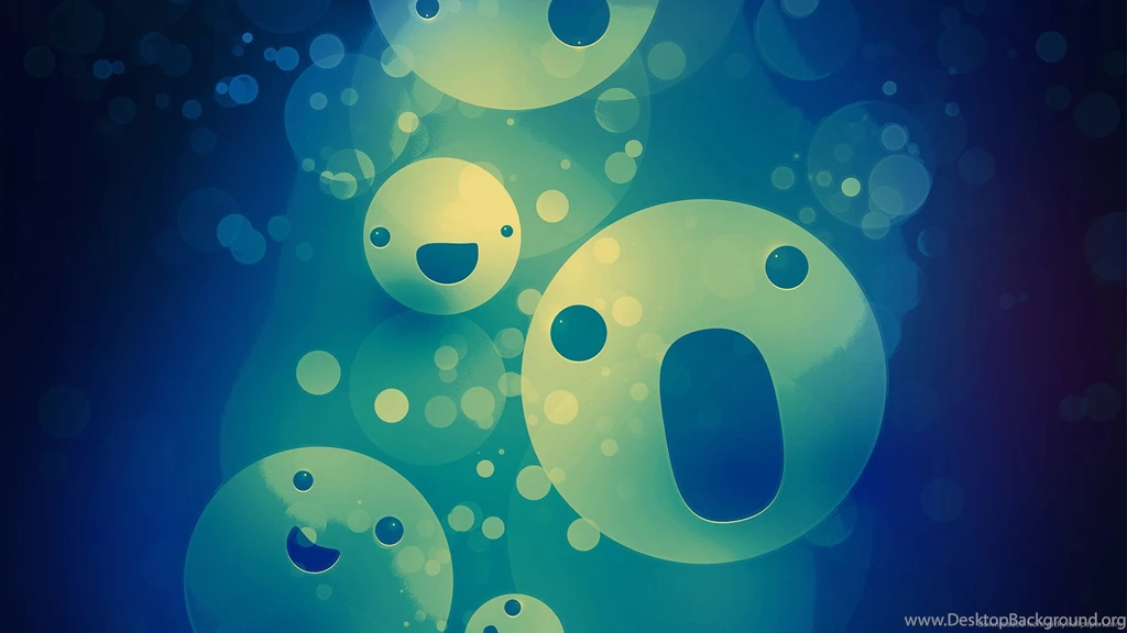 Download 1600x900 Floating Smileys Wallpapers