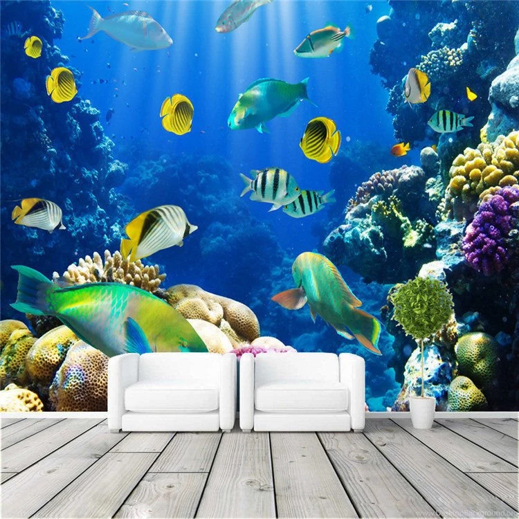 Compare Prices On Tropical Fish Wallpaper  Online Shopping/Buy Low ...