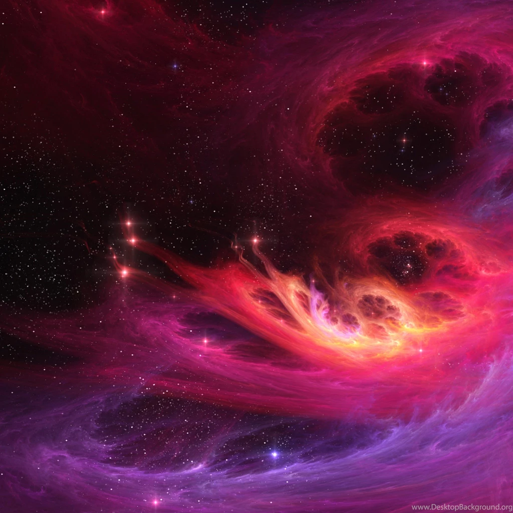 3D Space Scene iPad 3,4 & Air Wallpapers