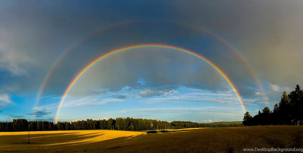 Double Rainbow Natural Tricks Desktop Hd Wallpapers 1600x813 ...