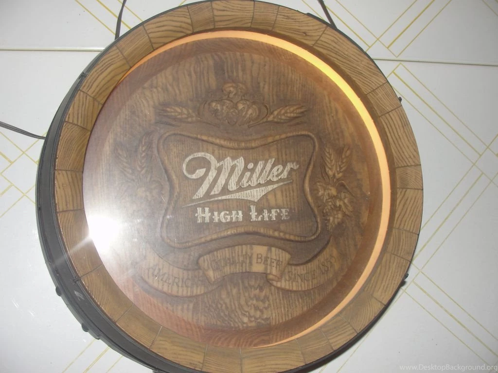 Miller High Life Beer Sign Light 3D Barrel From Hodgepodgelodge ...