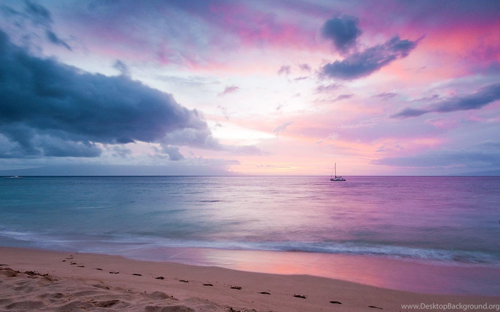 Blissful Purple Sunset >> HD Wallpaper, Get It Now!