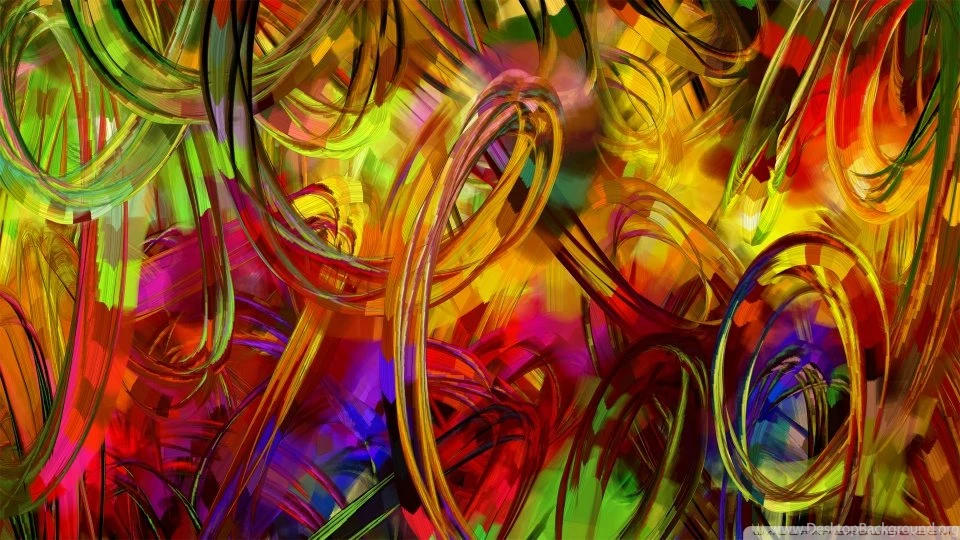 Abstract Circles Painting HD Desktop Wallpapers : Widescreen : High ...