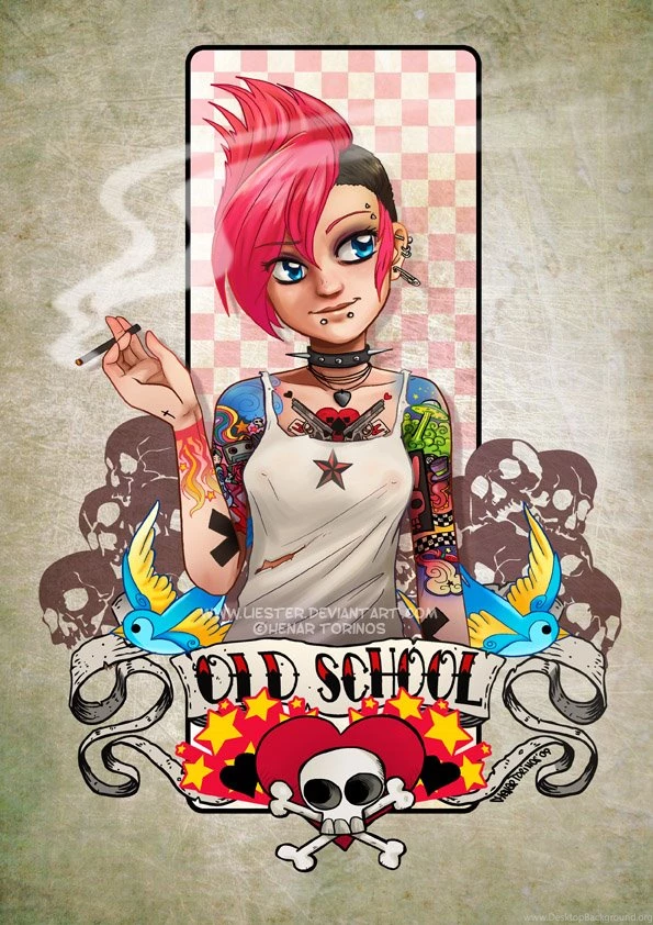 Tattoo Girls Old School By HenarTorinos On DeviantArt