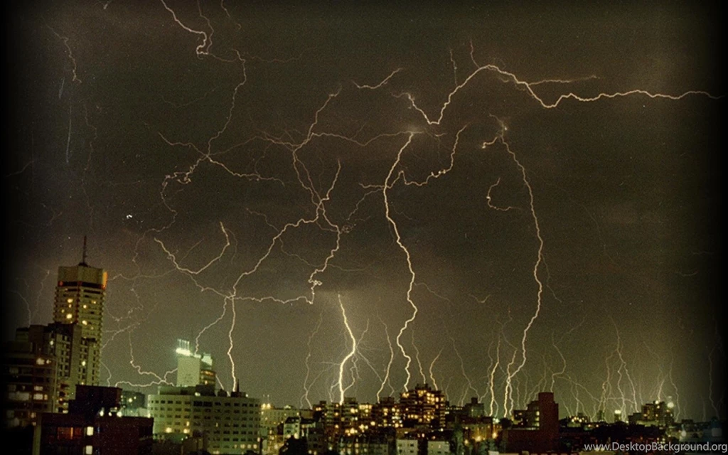Thunderstorm In Sydney Dark