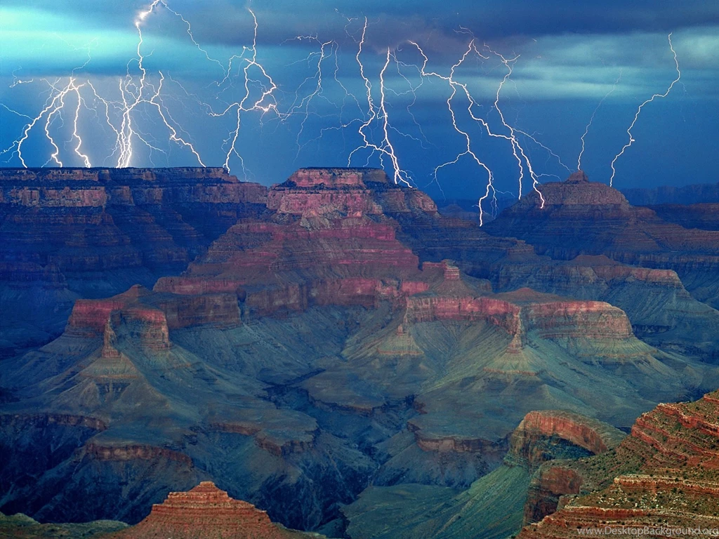 Download Desktop Wallpapers Severe Thunderstorm At The Canyon