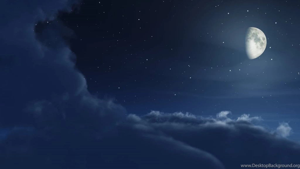 Dream Night Clouds Moon Wallpapers (