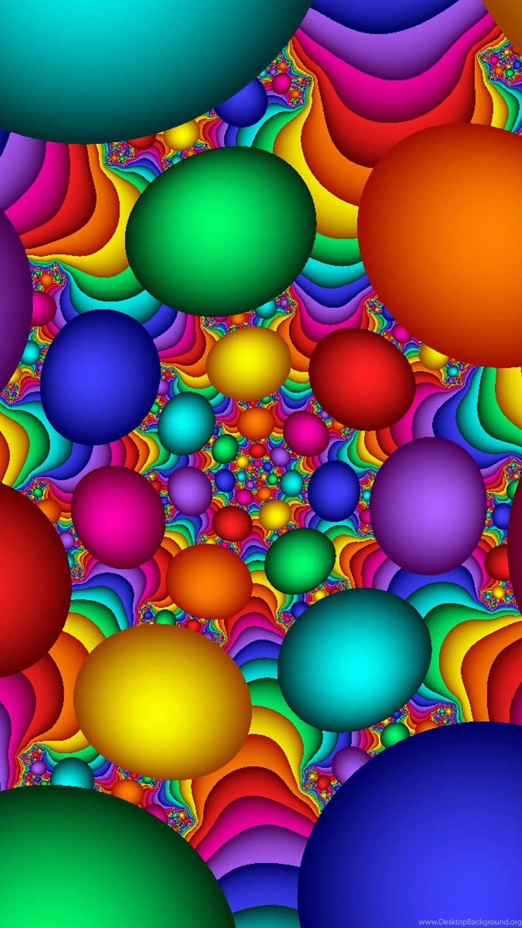 3D Color Balls Wallpapers