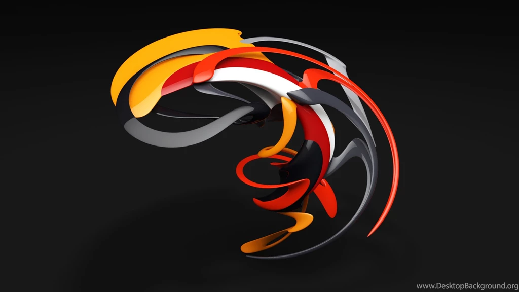 Volume, Abstract, Tangled Lines, 3d, Colored, Hd Wallpapers