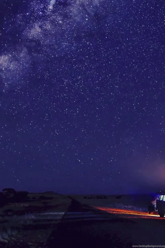 640x960 Camp And Starry Sky Iphone 4 Wallpapers