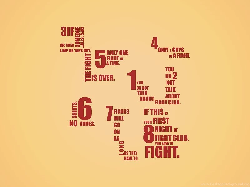 The Rules Of Fight Club By Vibe rinse On DeviantArt