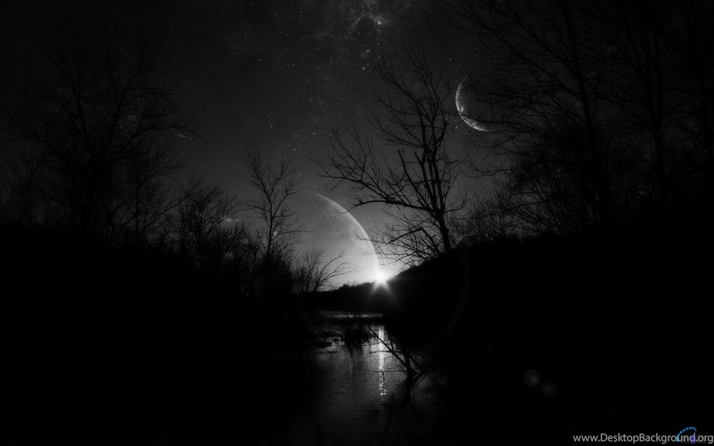 Download Wallpapers Starry Sky Dark At Night (1440 X 900 Widescreen ...