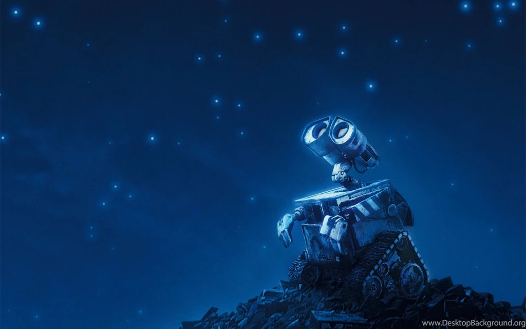 The Robot Looks At The Starry Sky Wallpapers And Images ...