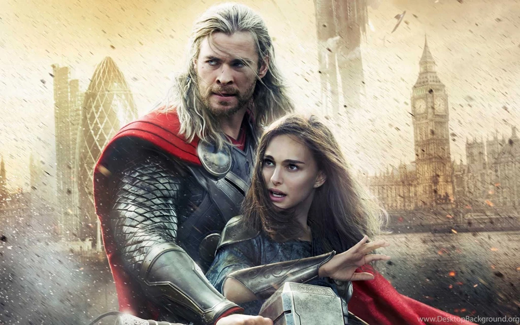 Natalie Portman In Action Thor
