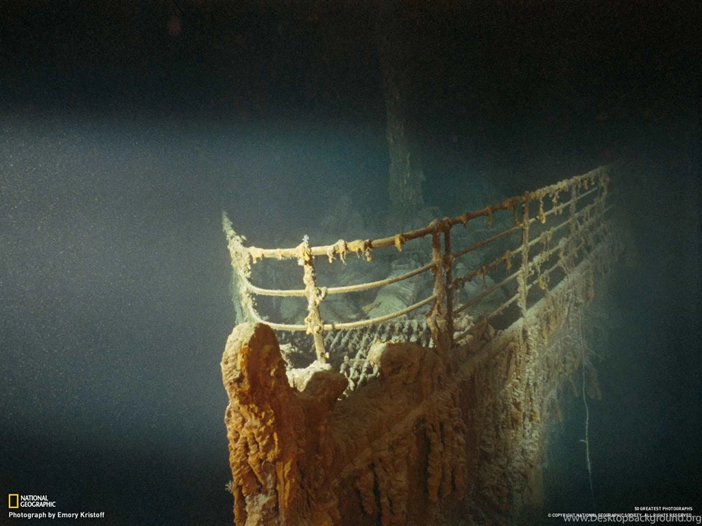 Underwater Prow Of Titanic
