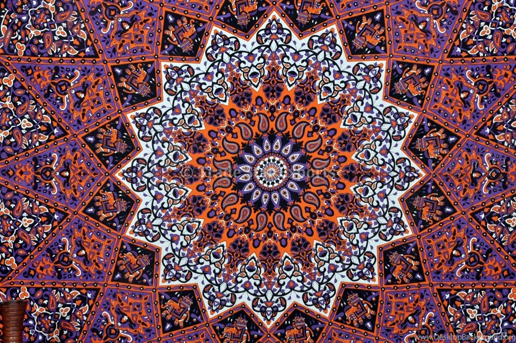 Indian Star Tapestry, Mandala Wall Hangings, Cotton Bedspread ...