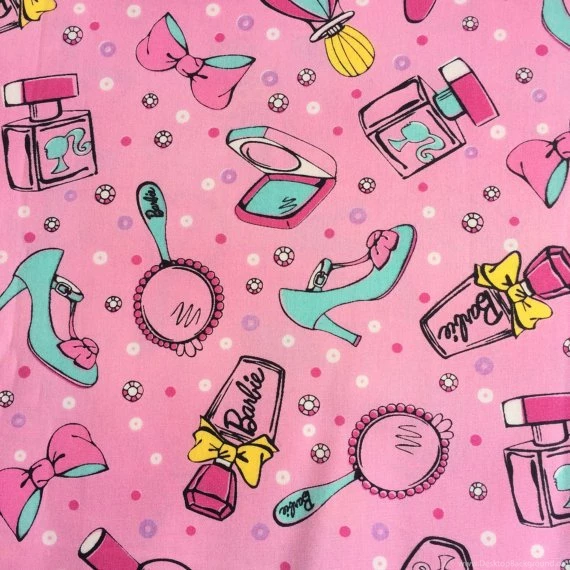 Items Similar To Half Yard Barbie Fashion Accessories Pink ...