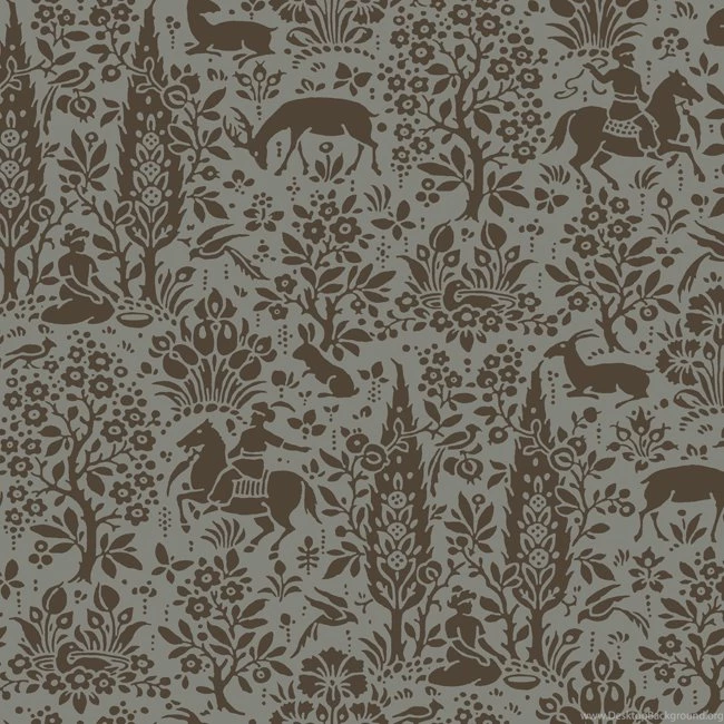 AP7451 Silhouettes Woodland Tapestry Toile Wallpapers By York