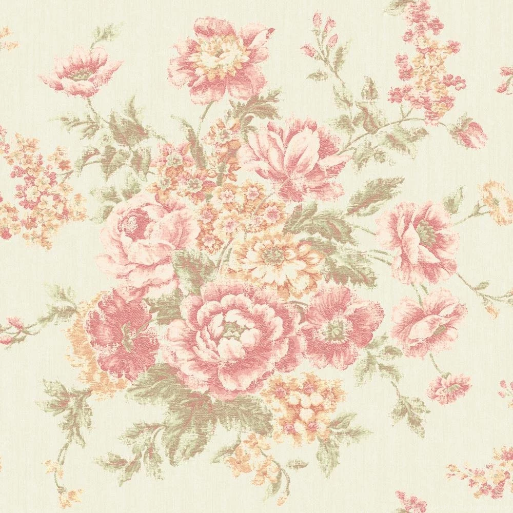 Rhapsody Rose Tapestry Wallpaper VR3401 Indoorwallpaper.com