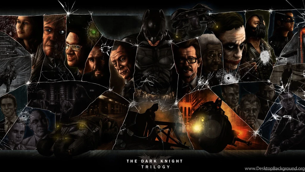 Download 1600x900 Batman Trilogy Poster Wallpapers