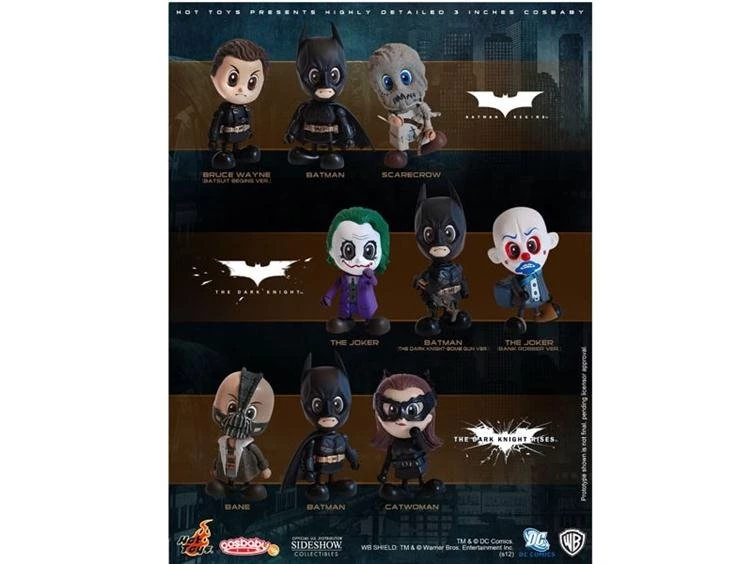 Batman Trilogy Cosbaby – Full Set Of 9: Large Images, Full Info ...