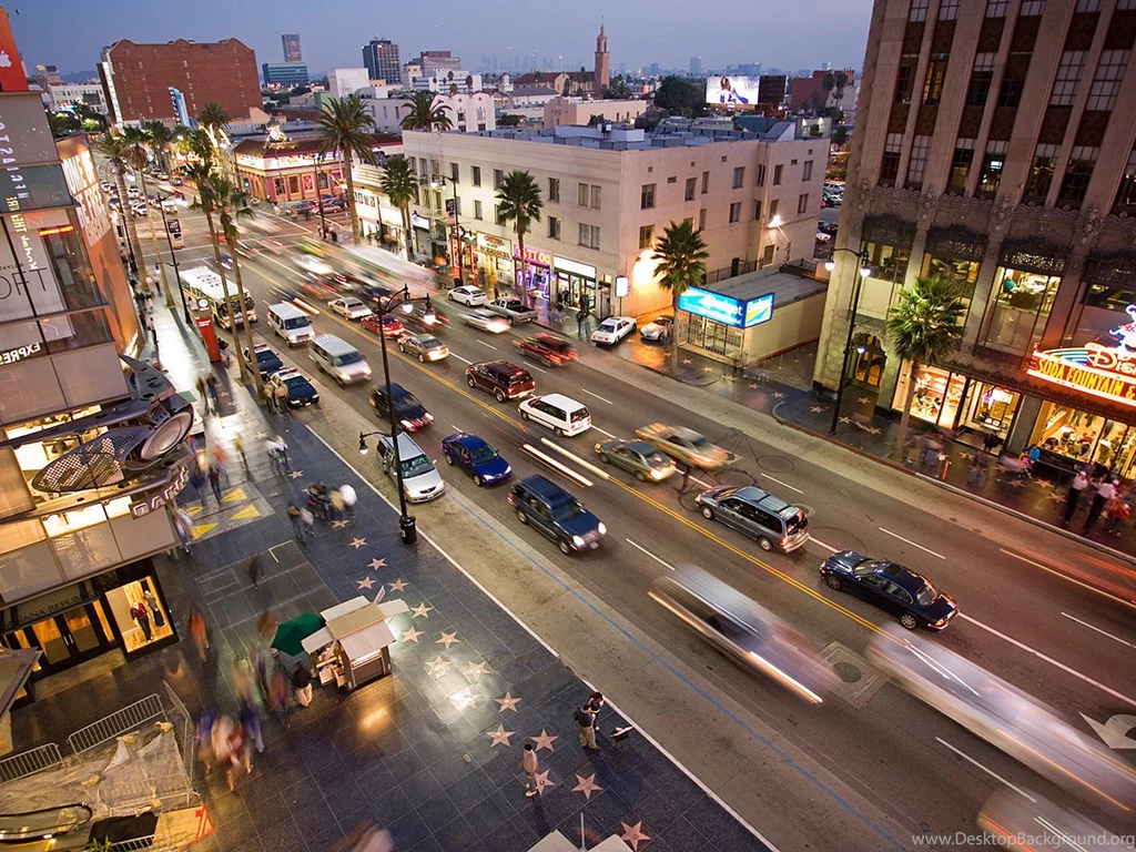 Hollywood Boulevard In Los Angeles City