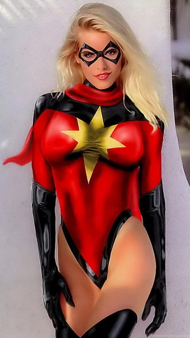 Miss Marvel iPhone 5 Wallpapers (640x1136)