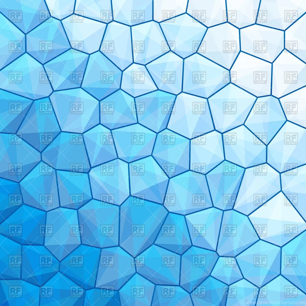 Blue Stained glass Window Abstract Polygonal Backgrounds Of Cells ...