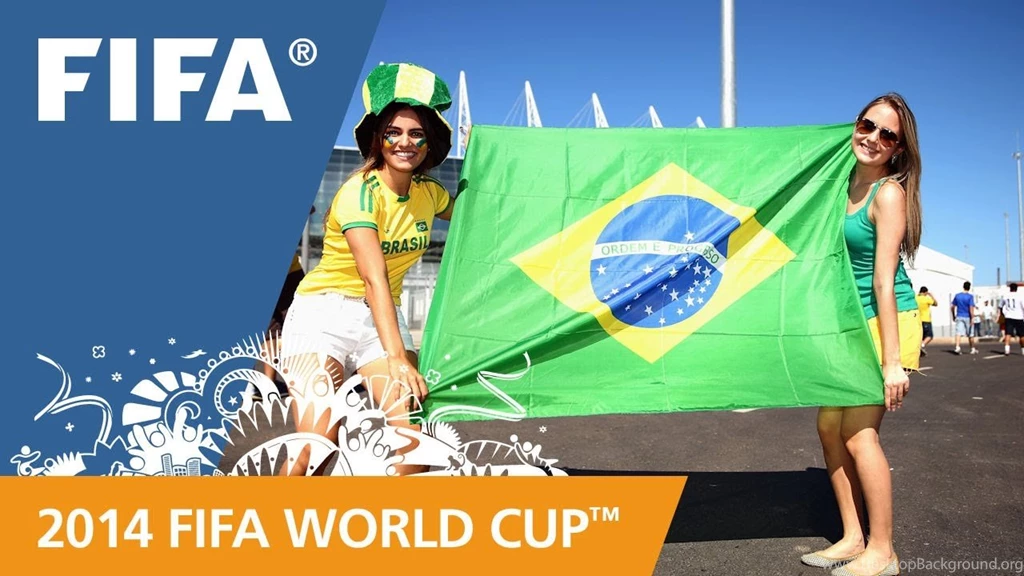 Wallpapers Brazil Flag Name Fifa World Cup Brasil Two Girls ...