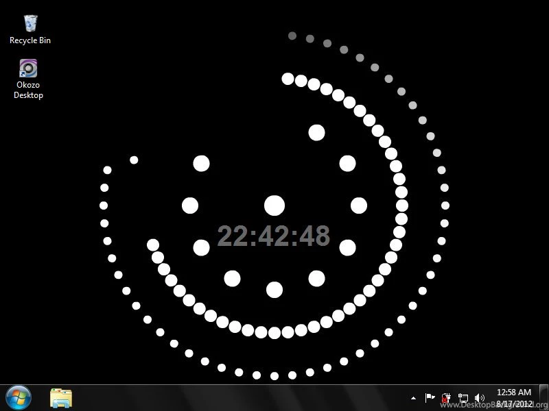 Animated Dots Clock Wallpapers Screenshot Windows 8 Downloads