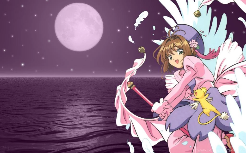SAKURA PURPLE SHAMAN KING CARDCAPTORS HD WALLPAPER (
