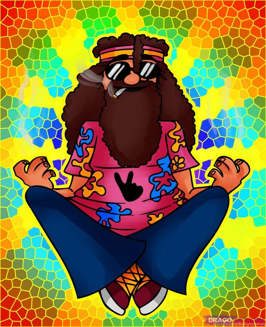 How To Draw A Hippie, Step By Step, Characters, Pop Culture, FREE ...
