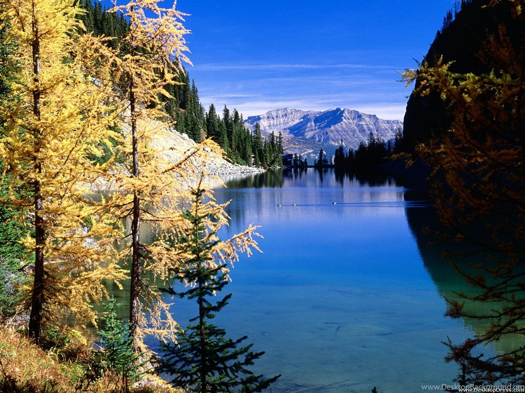 Desktop Wallpapers » Natural Backgrounds » Lake Agnes, Banff ...