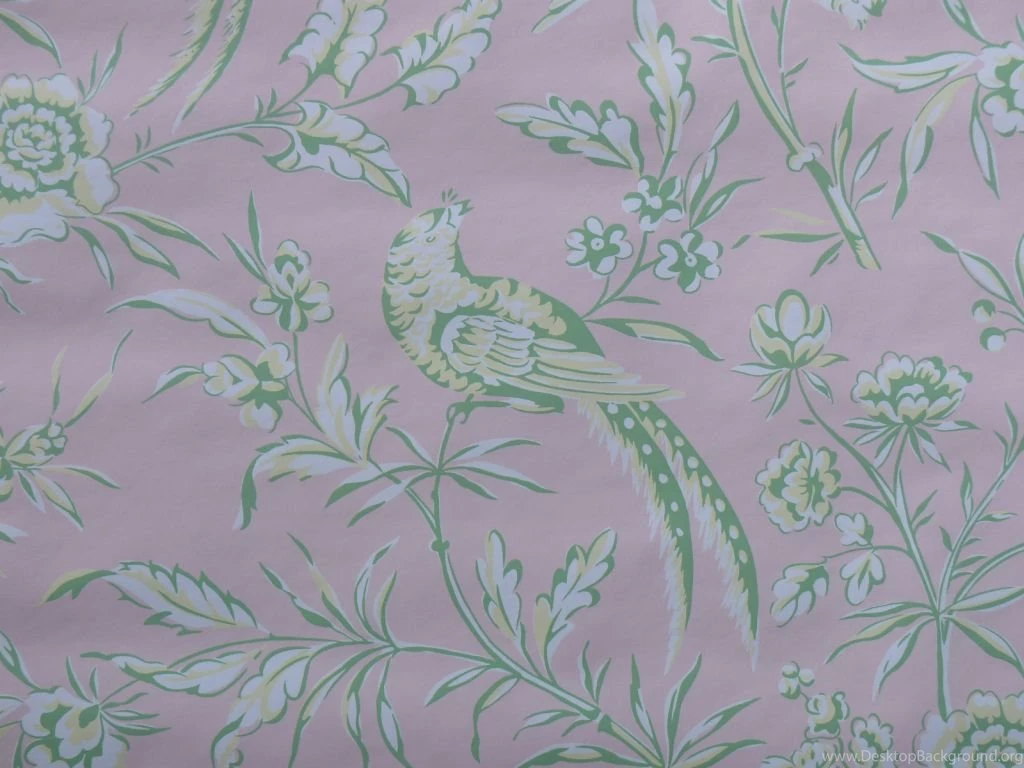 SCALAMANDRE AVIARY WALLPAPER BIRD CHINIOSERIE PINK SINGLE ROLL ...