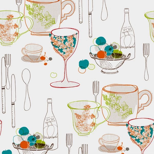 131281 Graphic Tableware Wallpapers