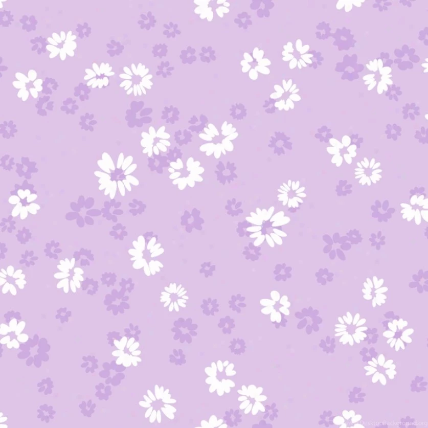 Floral Toss Lilac & White Wallpapers @ Wall Decals @ The Home ...