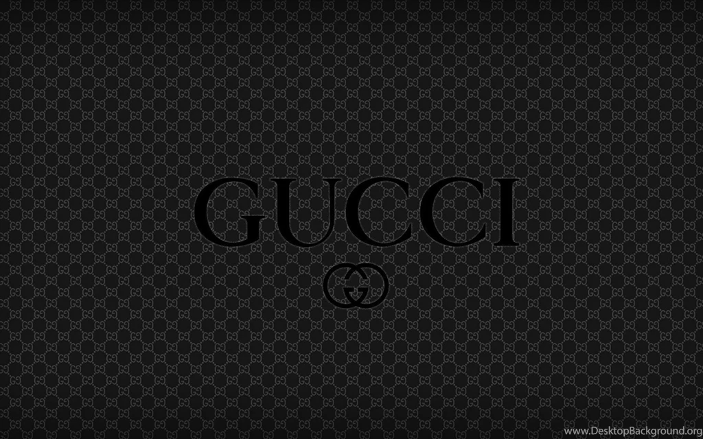 Black Gucci Brand Logo Wallpapers