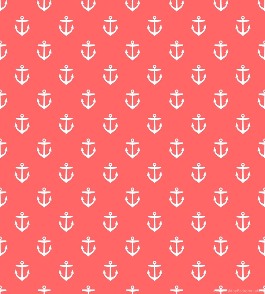 Coral Anchors Wallpapers Sweetzoeshop Spoonflower