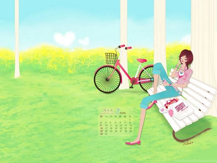 Fancy CG Calendar Wallpapers Of July22 Wallcoo.net