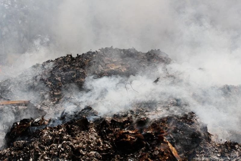 Wallpapers Visiting Cards Air Pollution By Burning Urban Waste ...