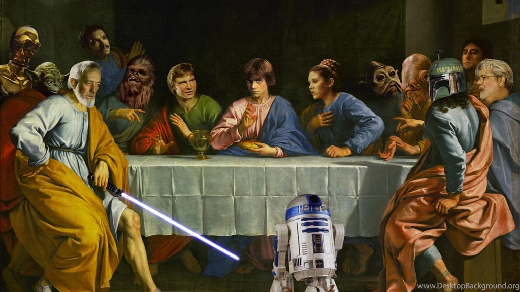 1366x768 The Last Supper, Funny, Star Wars, Star Wars, Heroes ...