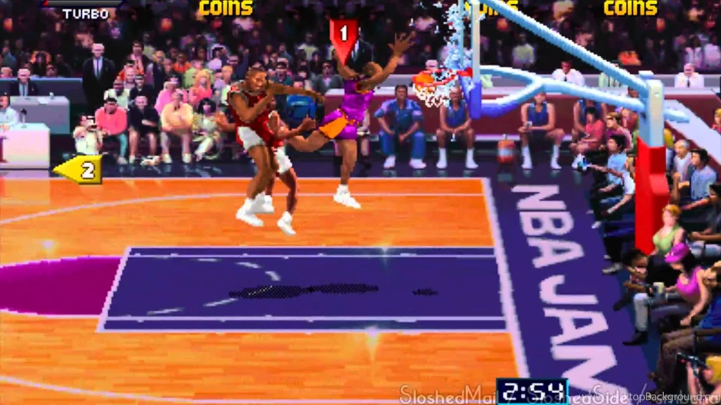 Arcade NBA Jam A Dunk Breaks The Glass YouTube