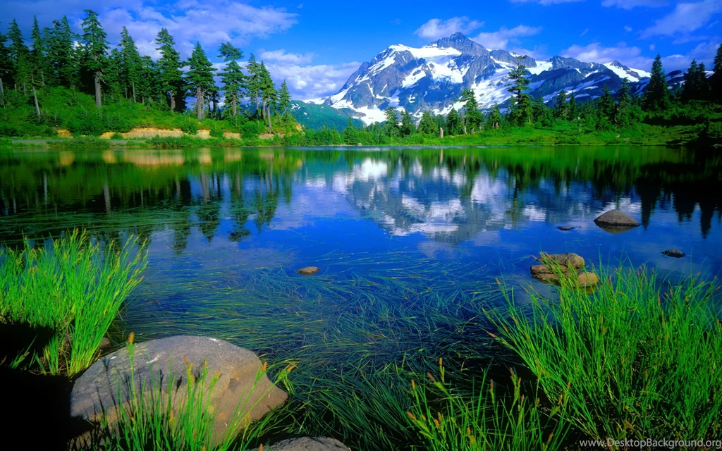 Blue Mountain Lake Wallpapers