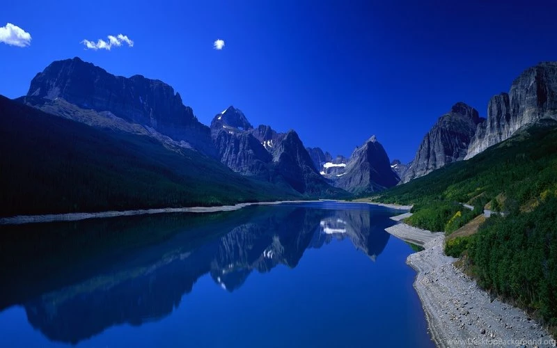 Blue Dark MOUNTAIN RIVER – Nature Rivers HD Desktop Wallpapers