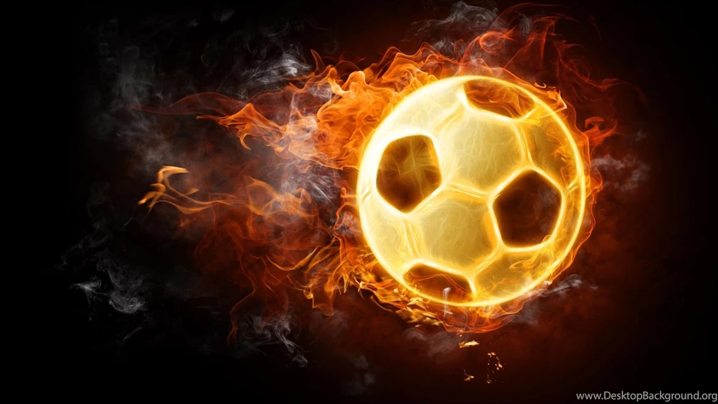 ORANGE FOOTBALL FIRE HD DESKTOP BACKGROUND WALLPAPER (1080p) HD ...